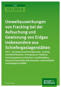 Cover UBA-Gutachten Fracking II, 2014