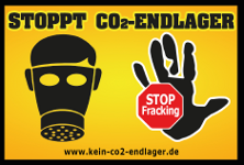 Logo »Kein CO2-Endlager/Stop Fracking«