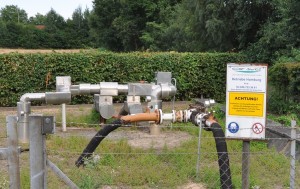 Lagerstättenwasser-Leitungen bei Fleestedt, Lk. Harburg