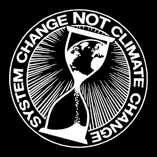 Icon: »System change, not climate change.«