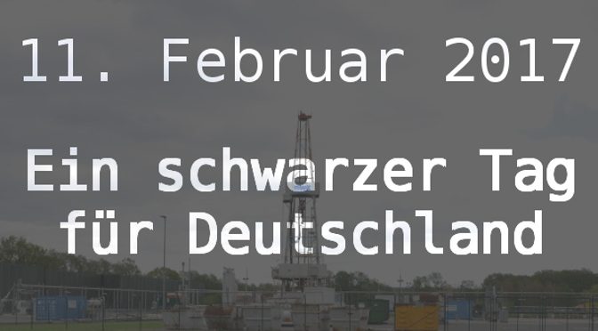 illustration: ein schwarzer tag für deutschland - inkrafttreten des fracking-gesetzpakete